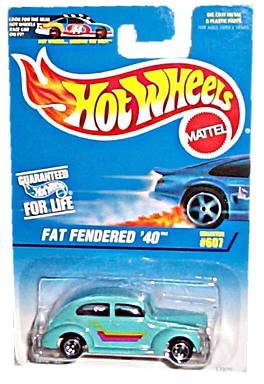 ホットウィール マテル ミニカー ホットウイール Hot Wheels - Fat Fendered 039 40 - 1:64 Scale Car Replica - Collector 607 - Turquoise Body Color - 5-Spoke Wheels - Made in Chinaホットウィール マテル ミニカー ホットウイール