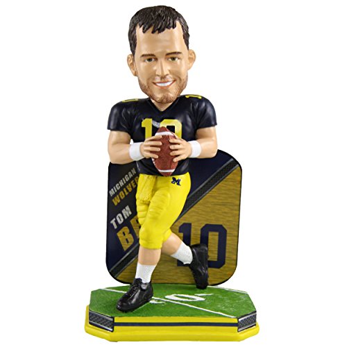 ボブルヘッド バブルヘッド 首振り人形 ボビンヘッド BOBBLEHEAD Tom Brady Michigan Wolverines Special Edition Co…