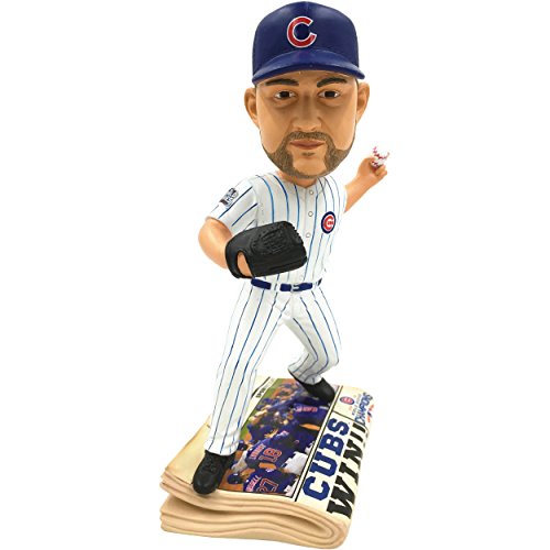 ボブルヘッド バブルヘッド 首振り人形 ボビンヘッド BOBBLEHEAD FOCO MLB Chicago Cubs Lester #34 2016 World Series Champions Newspaper Base Bobble, Team Color, One Sizeボブルヘッド バブルヘッド 首振り人形 ボビンヘッド BOBBLEHEAD