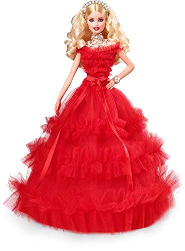 バービー バービー Barbie 2018 ホリデーバービードール Holiday Barbie 30周年記念 30個の真珠 赤いドレス プレゼント コレクション クリスマス
