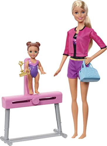 バービー バービー バービー人形 日本未発売 プレイセット アクセサリ Barbie Gymnastics Coach Dolls & Playset with Coach Doll, Student Small Doll & Balance Beam with Clip & Sliding Mechanismバービー バービー人形 日本未発売 プレイセット アクセサリ