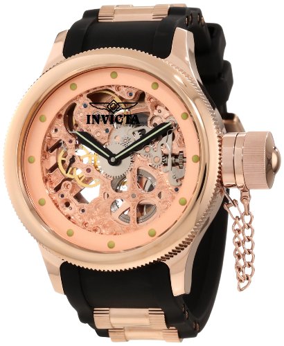 腕時計 インヴィクタ インビクタ メンズ Invicta Men s 1244 Russian Diver Quinotaur Mechanical Rose Gold Tone Skeleton Dial Watch腕時計 インヴィクタ インビクタ メンズ