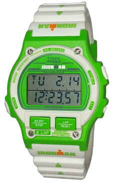腕時計 タイメックス メンズ 【送料無料】Timex Ironman Triathlon Sport Men's Green White Digital Watch Resin Strap TW5M03700腕時計 タイメックス メンズ