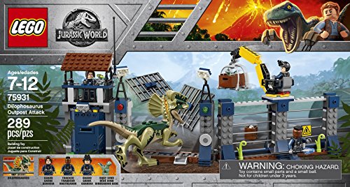 S LEGO Jurassic World Dilophosaurus Outpost Attack 75931 Building KitS