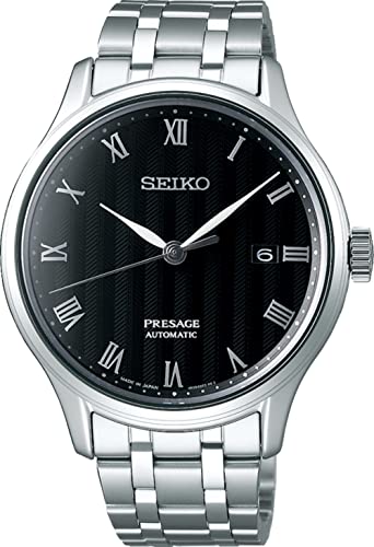 腕時計 セイコー メンズ 【送料無料】Seiko Presage Classic Roman Sapphire Textured Ripple Dial SRPC81J1腕時計 セイコー メンズ