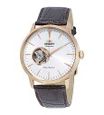 腕時計 オリエント メンズ Orient Open Heart Automatic White Dial Men's Watch FAG02002W0腕時計 オリエント メンズ