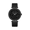 楽天angelica腕時計 ブローバ レディース Caravelle by Bulova Ladies' Modern Crystals Black Ion Plated Stainless Steel Quartz Watch, Style: 45L171腕時計 ブローバ レディース