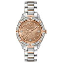 楽天angelica腕時計 ブローバ レディース Bulova Ladies' Sutton Two-Tone Rose Gold Stainless Steel 3-Hand Quartz, Bronze Mother-of-Pearl Dial, Sapphire Crystal, Diamond Dial and Case Style: 98R264腕時計 ブローバ レディース