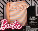 バービー バービー人形 着せ替え 衣装 ドレス Barbie Peach and White Striped Peplum Skirt Fashion Packバービー バービー人形 着せ替え 衣装 ドレス