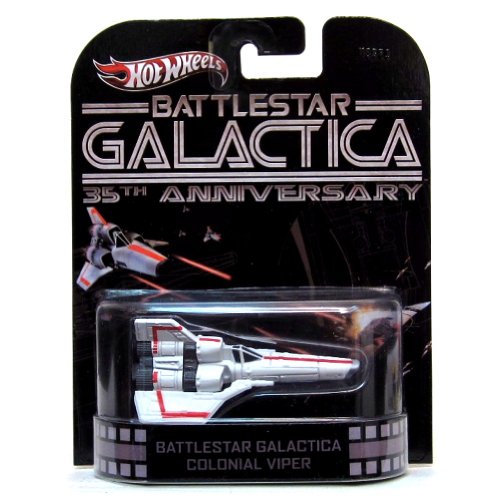 ۥåȥ ޥƥ ߥ˥ ۥåȥ X8893 Hot Wheels Retro Battlestar Galactica 35th Anniversary 1:64 Die Cast Vehicle Colonial Viperۥåȥ ޥƥ ߥ˥ ۥåȥ X8893