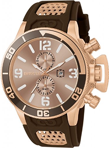 腕時計 インヴィクタ インビクタ メンズ Invicta Men's 80312 Corduba Gold Dial Brown Polyurethane Watch腕時計 インヴィクタ インビクタ メンズ