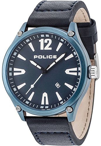 ポリス 腕時計 メンズ Police Denton Mens Analog Quartz Watch with Leather Bracelet R1451287001ポリス 腕時計 メンズ