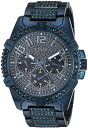 腕時計 ゲス GUESS メンズ GUESS Stainless Steel Iconic Blue Crystal Embellished Bracelet ...