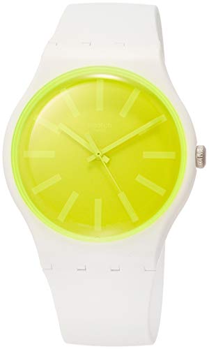 格安 腕時計 スウォッチ レディース 送料無料 Swatch Women S Quartz Watch With Silicone Strap White Model Suow165 腕時計 スウォッチ レディース Web限定 Mffertilidademasculina Com Br