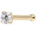 ボディキャンディー ボディピアス アメリカ 日本未発売 ウォレット Body Candy 14k Yellow Gold 2mm Cubic Zirconia ...