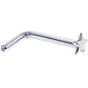ボディキャンディー ボディピアス アメリカ 日本未発売 ウォレット Body Candy 14k White Gold Star L-Shaped Nose R...