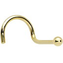 ボディキャンディー ボディピアス アメリカ 日本未発売 ウォレット Body Candy Solid 14k Yellow Gold 1.5mm Ball Ri...