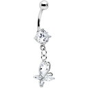 ボディキャンディー ボディピアス アメリカ 日本未発売 ウォレット Body Candy Stainless Steel Clear Accent Butter...