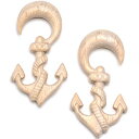 楽天angelicaボディキャンディー ボディピアス アメリカ 日本未発売 ウォレット Body Candy Womens Ear Plug Gauges Organic Hand Carved Wood Nautical Anchor Hanger Plugs Stretched Ears 2Gボディキャンディー ボディピアス アメリカ 日本未発売 ウォレット