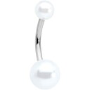 ボディキャンディー ボディピアス アメリカ 日本未発売 ウォレット Body Candy Stainless Steel White Shining Orb B...