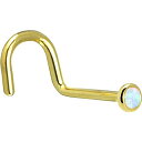 ボディキャンディー ボディピアス アメリカ 日本未発売 ウォレット Body Candy Solid 14k Yellow Gold 2mm White Syn...