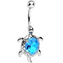 ボディキャンディー ボディピアス アメリカ 日本未発売 ウォレット Body Candy Brilliant Blue Swimming Turtle Bell...