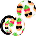 ボディキャンディー ボディピアス アメリカ 日本未発売 ウォレット Body Candy 7/16” 2Pc Ear Plugs White Acrylic C...