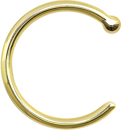 ボディキャンディー ボディピアス アメリカ 日本未発売 ウォレット 【送料無料】Body Candy Unisex Adult Solid 14k Yellow Gold Nose Stud Hoop 3/8