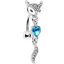 ボディキャンディー ボディピアス アメリカ 日本未発売 ウォレット Body Candy Steel Blue Accent Heart Fierce Foxy...