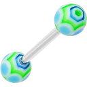 ボディキャンディー ボディピアス アメリカ 日本未発売 ウォレット Body Candy Blue Lime Maracas Acrylic Ball Barb...