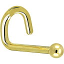 ボディキャンディー ボディピアス アメリカ 日本未発売 ウォレット Body Candy Solid 14k Yellow Gold 1.5mm Ball Le...