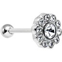 ボディキャンディー ボディピアス アメリカ 日本未発売 ウォレット Body Candy 18 Gauge Clear Sparkling Flower Car...