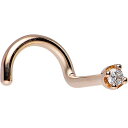 ボディキャンディー ボディピアス アメリカ 日本未発売 ウォレット Body Candy 14k Rose Gold 1.5mm (0.015 cttw) Ge...
