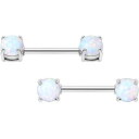 ボディキャンディー ボディピアス アメリカ 日本未発売 ウォレット Body Candy Stainless Steel White Synthetic Opa...