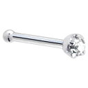 ボディキャンディー ボディピアス アメリカ 日本未発売 ウォレット Solid 14k White Gold 2mm Clear Cubic Zirconia ...