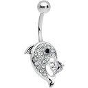 ボディキャンディー ボディピアス アメリカ 日本未発売 ウォレット Body Candy Steel Clear Accent Dolphin Belly Bu...