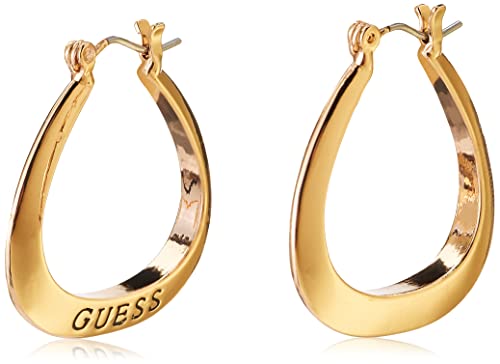  ԥ ꥫ ̤ȯ ֥ GUESS "Basic" Gold Small Oval Logo Hoop Earrings ԥ ꥫ ̤ȯ ֥