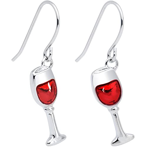 ボディキャンディー ピアス アメリカ 日本未発売 ブランド Body Candy Stainless Steel Red Wine Glass Earringsボディキャンディー ピアス アメリカ 日本未発売 ブランド