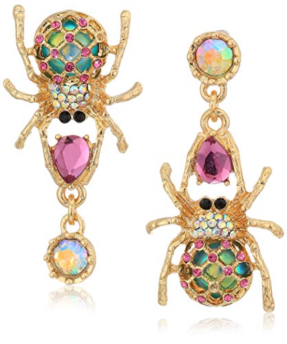 ベッツィ・ジョンソン ピアス アメリカ 日本未発売 ブランド Betsey Johnson Spider Non-Matching Drop Earringsベッツィ・ジョンソン ピアス アメリカ 日本未発売 ブランド