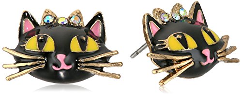 ベッツィ・ジョンソン Betsey Johnson 魔法をかけられた猫 ピアス