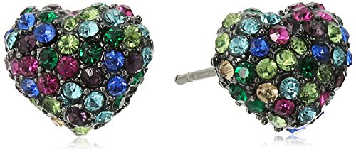 ベッツィ・ジョンソン ピアス アメリカ 日本未発売 ブランド Betsey Johnson Pave Mixed Multi-Colored Stone Heart Stud Earringsベッツィ・ジョンソン ピアス アメリカ 日本未発売 ブランド