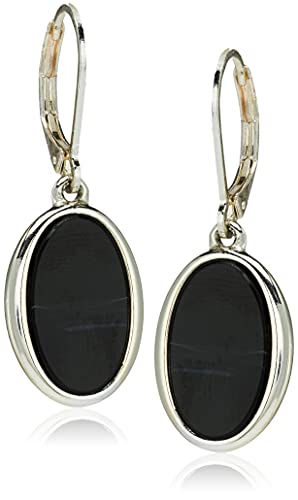 ナインウェスト ピアス アメリカ 日本未発売 ブランド Nine West Women's Silvertone and Jet Black Drop Earringsナインウェスト ピアス アメリカ 日本未発売 ブランド