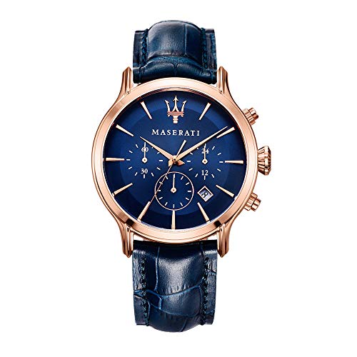 腕時計 マセラティ イタリア メンズ Maserati Men's R8871618007 Epoca Analog Display Analog Quartz Blue Watch腕時計 マセラティ イタリア メンズ