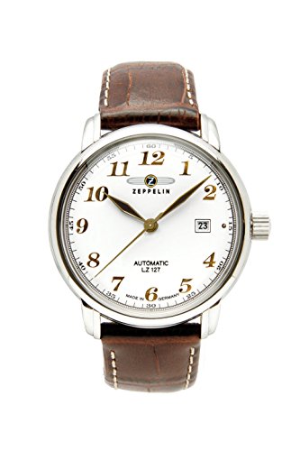 ツェッペリン 腕時計 ツェッペリン メンズ ゼッペリン ドイツ Zeppelin LZ127 GRAF Automatic Men's Analog Date Watch Brown Strap 7656-1腕時計 ツェッペリン メンズ ゼッペリン ドイツ