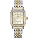rv ~bVF fB[X ~VF Michele Deco Madison One Hundred Fifty Five Diamonds Silver Dial Two Tone Women's Watch MWW06T000144rv ~bVF fB[X ~VF