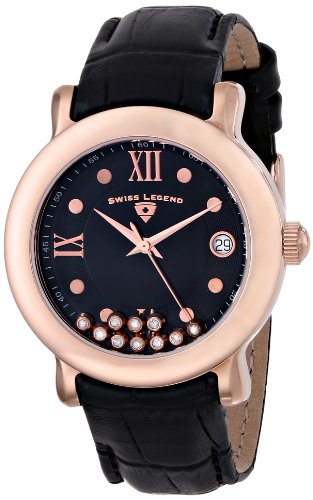 腕時計 スイスレジェンド レディース Swiss Legend Women's 22388-RG-01 Diamanti Analog Display Swiss Quartz Black Watch腕時計 スイスレジェンド レディース