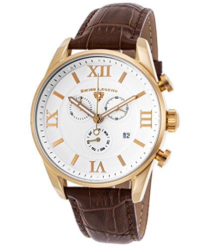 腕時計 スイスレジェンド メンズ Swiss Legend Men's 22011-YG-02-BRN Bellezza Analog Display Swiss Quartz Brown Watch腕時計 スイスレジェンド メンズ