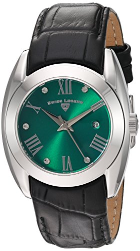 腕時計 スイスレジェンド レディース Swiss Legend Women's 'Liberty' Quartz Stainless Steel and Leather Watch, Color:Black (Model: 10550-08)腕時計 スイスレジェンド レディース
