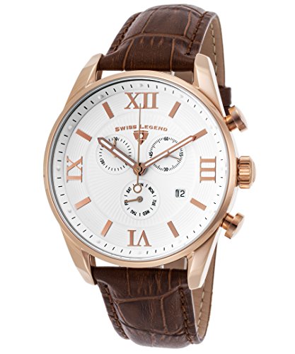 腕時計 スイスレジェンド メンズ Swiss Legend Men's 22011-RG-02-BRN Bellezza Analog Display Swiss Quartz Brown Watch腕時計 スイスレジェンド メンズ