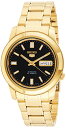 rv ZCR[ Y Seiko Men's SNKK22 Gold Plated Stainless Steel Analog with Black Dial Watchrv ZCR[ Y